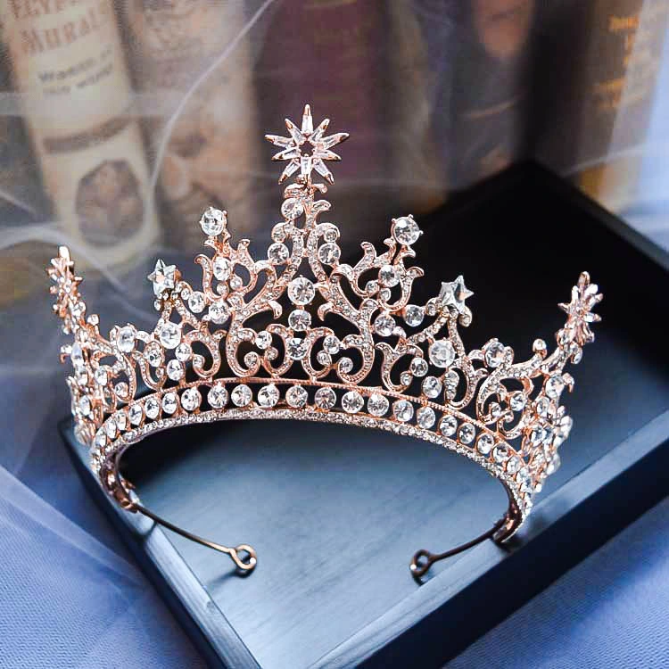 New Crown Headdress Princess Birthday Party Crown Bride Wedding Accessories